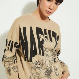 max Women Printed Round Neck Cotton Pullover-image-21