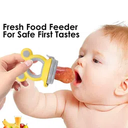 Joy Buzz Set Of 3 Silicone Food Feeder Nibbler & Rattle Teether image 4