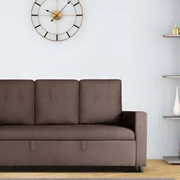 Duroflex Ease 3 SeaterSofa Cum Bed With Pullout Mechanism Saddle Dark Brown Finish-image-99