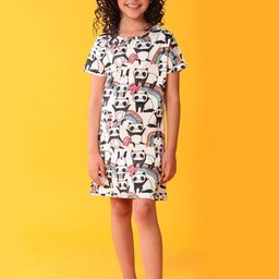 YK Girls Printed Nightdress-picture-47