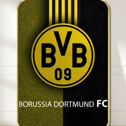Livin'luxe Green & Black Borussia Dortmund FC Rectangle Wall Art-picture-40