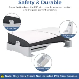 ZITRONIX Desk Stand for PS5 Slim Console, Horizontal Stand for PS5 Slim ConsoleGaming Accessory Kit image 3