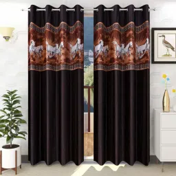 152 cm (5 ft) Polyester Room Darkening Window Curtain (Pack Of 2)-image-6