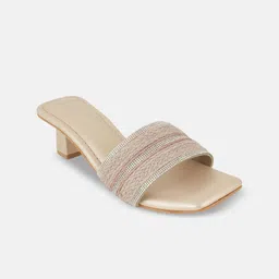 DressBerry Women Embellished Block Heels Mules-14