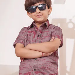 Stuffie Land Boys Classic Checked Casual Shirt-84