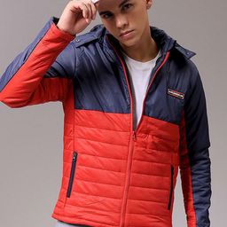 The Indian Garage Co Men Colourblocked Puffer Jacket-image-16