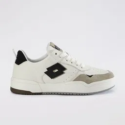 Lotto Women Hoop Star Colourblocked Leather Sneakers-picture-0