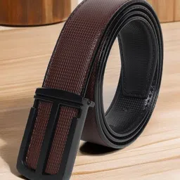 LOOPA Men Textured PU Reversible Formal Belt-picture-6