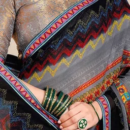 Anouk Rustic Poly Georgette Saree image 5