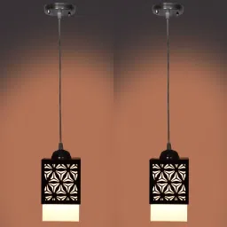 Wooden Hanging Lamp Without Bulb(PACK OF 2) Pendants Ceiling Lamp-picture-6