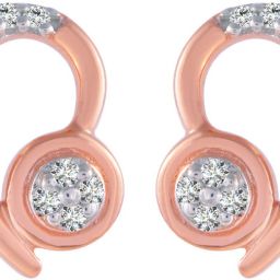 PC Chandra Jewellers Rose Gold 14kt Stud Earring-image-72