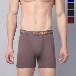 VIMAL JONNEY Pack Of 5 Assorted Cotton Breathability Trunks MAGIC_RED_A.._05-picture-8