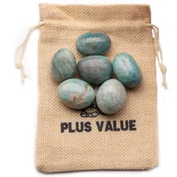 premium-amazonite-tumbled-100gm-jute-bag Regular Oval Crystal Pebbles-image-16