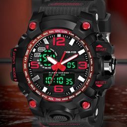 Otage Men Dial & Wrap Around Straps Analogue and Digital Chronograph Watch Otg-1155-Red-73