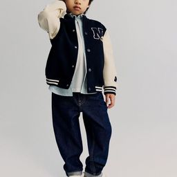 H&M Motif-Detail Baseball Jacket-image-43