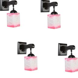 SOMIL Pink Glass Cylinder Printed Wall Lamps-image-67