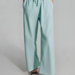 HERE&NOW Women Relaxed Straight Leg High-Rise Trousers-picture-27