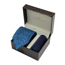 The Tie Hub Men Paisley Necktie with Pocket Square Accessory Gift Set-image-63