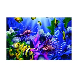 Inephos Blue & Pink Birds and Animals Canvas Wall Art-image-75