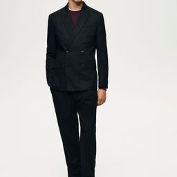 H&M Regular Fit Double-breasted Jacket-image-14