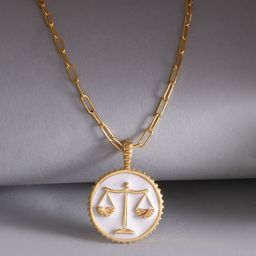 Voylla Gold-Plated Circular Pendants with Chains-image-1