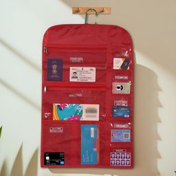 Aura Red Set of 1 Regular Magazine Organiser Organisers-image-0