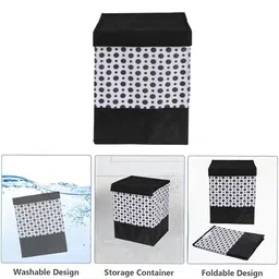 Kuber Industries Black & White 5 Pieces Printed Reusable Multi-Utility Organisers image 5