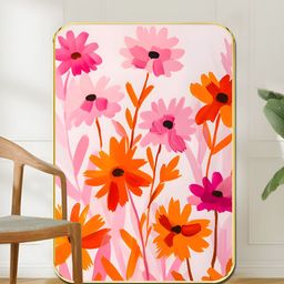 Livin'luxe Pink & Orange Floral Wall Art-picture-21