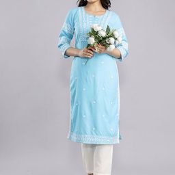 MF Hayat Women Embroidered Floral Kurta-image-95