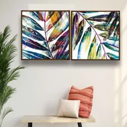 the art house Way Multicolour Canvas Framed Art Print Set of 2-picture-33