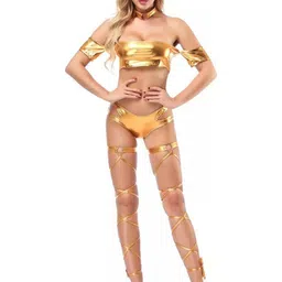 GuSo Shopee Women Gold Net Baby Dolls-image-93