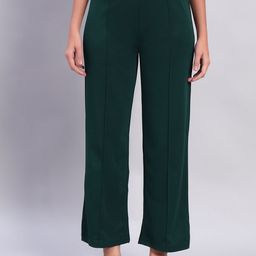DIZON Women Striped Original Slim Fit Easy Wash Trousers-image-97