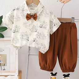INCLUD Boys Panda Printed Shirt With Joggers-29