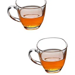 Somil Clear Glass Coffee & Tea Cup / Mug (100 Ml), Enjoy Your Drink in Style, 6.7 X 9 X 6.5 Cm, Pack of 2-image-74