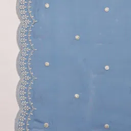 Anouk Women Embroidered Regular Thread Work Kurta with Trousers & With Dupatta image 3