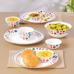 Pack of 13 Opalware Pastel Dinner Set Dinner Set-2