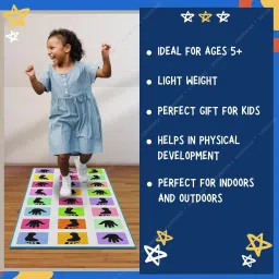kids mandi Hopscotch Jumbo Play mat Game (40" x 108") - Hopscotch an Unique Balancing Game image 3