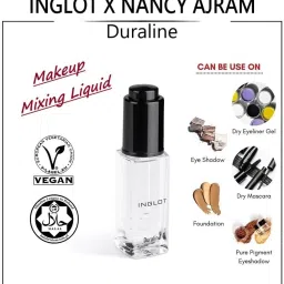 nancy ajram INGLOT Duraline Makeup Mixing Liquid for Eyeliner Foundation Concealer Eyeshadow Primer- 9 ml image 2