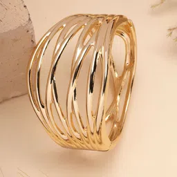 Bohey by KARATCART Women Gold-Plated Kada Bracelet-26