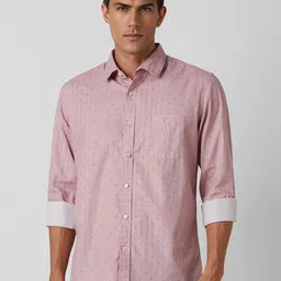 Van Heusen Sport Geometric Printed Slim Fit Pure Cotton Casual Shirt-image-66