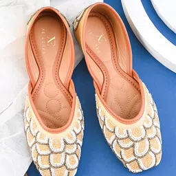 XE Looks Women Ethnic Fashion with Embroidered Flats-image-88
