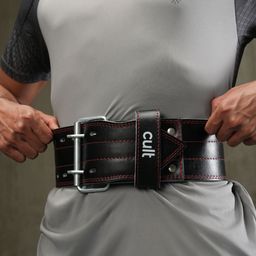 CULT Gym Belt Pro Leather Fitness Supports-15