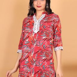 FIMS Floral Printed Kurti-38