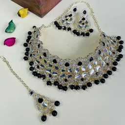 VATSALYA creation Gold-Plated Artificial Stones Alloy Jewellery Set-image-37