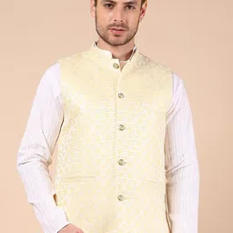V-Mart Men Self Design Mandarin Collar Nehru Jacket-45