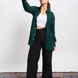 SVKETAIL Women Relaxed Straight Leg Loose Fit High-Rise Trousers-picture-9
