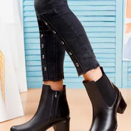 Bxxy PU High-Top Block Pumps-47