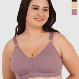 DressBerry Women Pack of 3 Full Coverage Bra-23