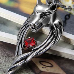 kazare Set Of 2 Rhodium-Plated Artificial Stones Studded Animal Shaped Pendants-image-46