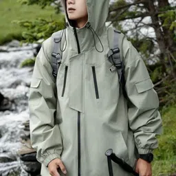 HERE&NOW Men Hooded Solid Casual Bomber Jacket-picture-14